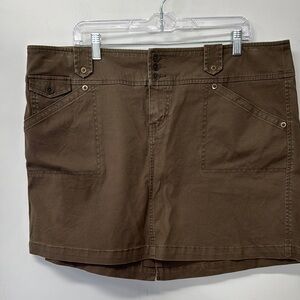 Torrid Brown Mini Skirt